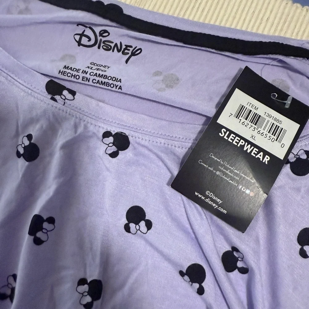 Disney Lavender Minnie Mouse Pajama Set